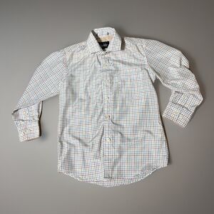 MOSHIKO Rainbow MULTI Tattersall Check  Button Down LS Shirt  32” Chest EASTER